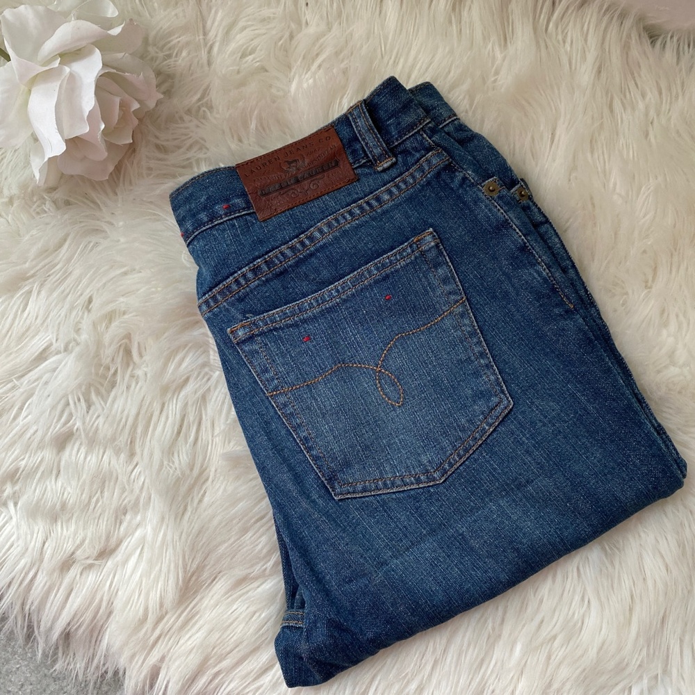 Lauren Jeans Co Ralph Lauren Womens Jeans Blue Mid Waisted Size 4 EUC